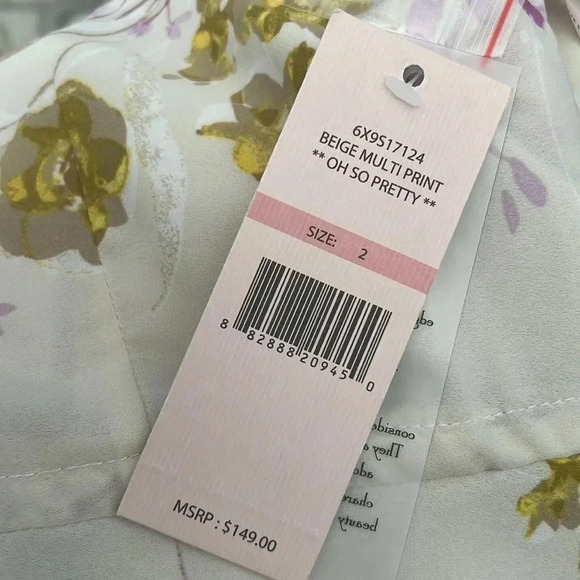 Nanette Lepore Oh So Pretty Hi-Lo Midi Floral Dress Size 2 - Picture 8 of 8